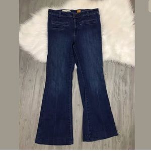 Pilcro and the letterpress high rise flare jeans